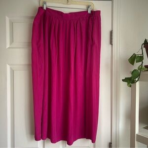 Vintage Bonworth hot pink midi skirt size xxl